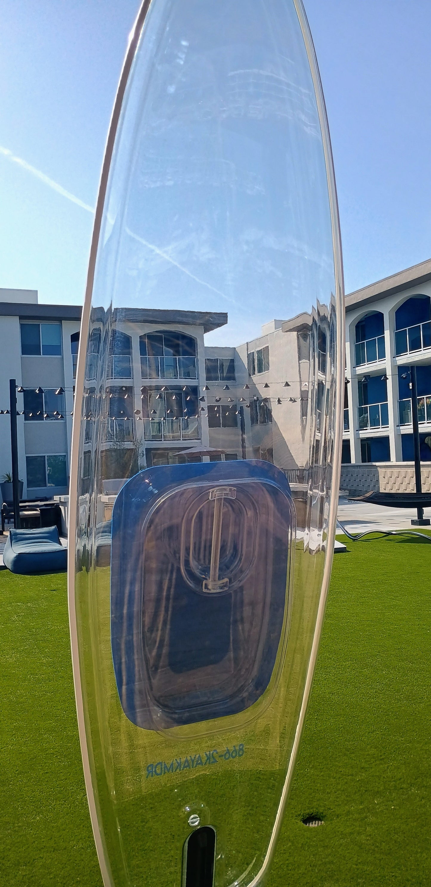 Transparent Paddle Board